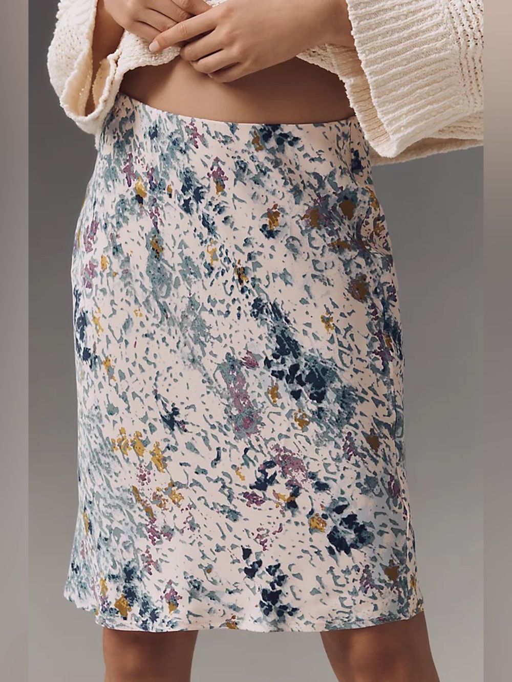 Anthropologie Tilda Knee-Length Slip Skirt Size XL